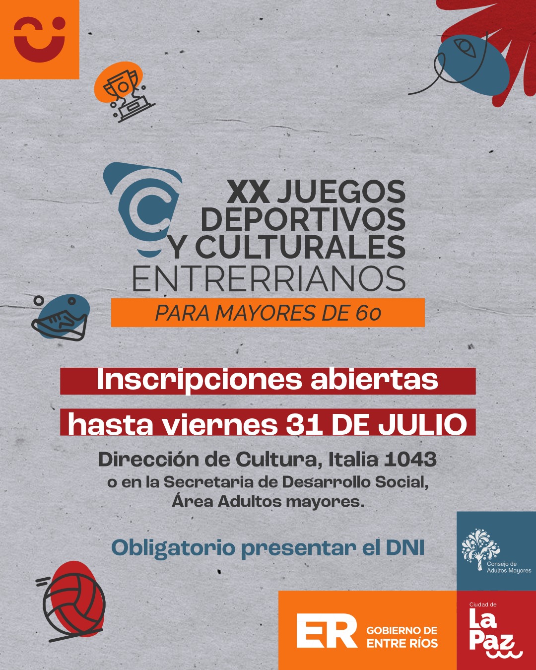 Últimos días para inscribirse a los Juegos Culturales Entrerrianos para Personas Mayores